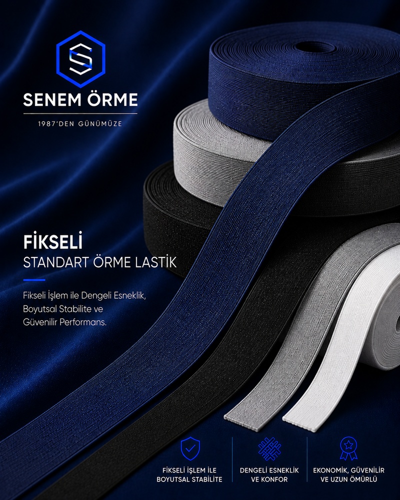 Fikseli Standart Örme Lastik