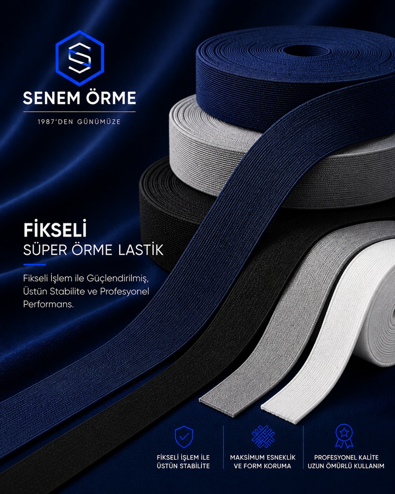 Fikseli Süper Örme Lastik